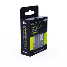 Bild von LoopEnergy 9V Block-Akku Li-Ion 500 mAh