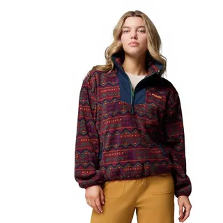 Columbia Damen Sequoia Grove Printed Half Zip Fleece-Überziehhilfe, Rich Wine Horizons, M EU
