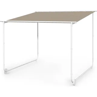 Blumfeldt Pergola, Metall Pavillon mit Polyester Schiebedach und Bodenrollen, Sonnensegel mit Gestell, Mobile Überdachung Freistehend, Sonnenschutz für Garten & Terrasse, Gazebo Wasserdicht & Stabil
