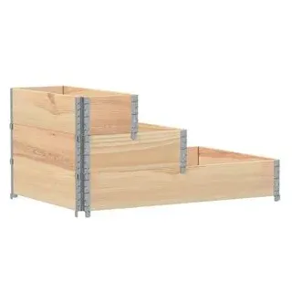 vidaXL 3-Stöckiges Hochbeet 120 x 80 x 60 cm Braun