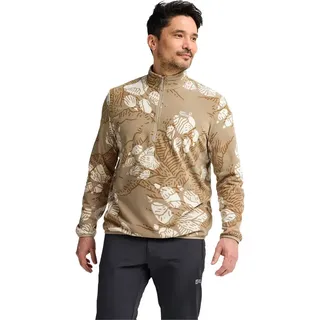 Jack Wolfskin Paw Era 100 Print Halbreißverschluss-sweatshirt - Paw Hazel Wood - XL