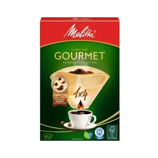 Melitta 1x4 Gourmet Kaffeefilter naturbraun 80 St.