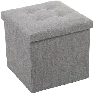 DRW Sitzsack, Polyester, grau, 38x38x38 cm