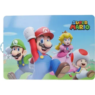 Super Mario Kinder Platzdeckchen Tischunterlage 43cm x 28cm - Bunt