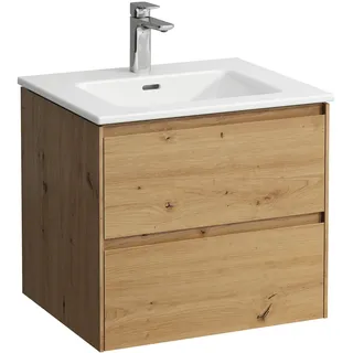 LAUFEN PRO S Set Lani Komplettset 600, Waschtisch inklusive Waschtischunterbau, 600x500x540mm, H8649642671041, Farbe: Wildeiche