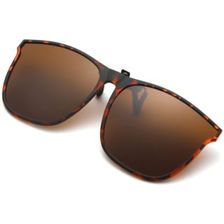 Long Keeper Polarisierte Sonnenbrille Clip für Brillenträger - Sonnenbrille Zum Aufstecken Polarisiert, Sonnenbrillen Aufsatz Brille Damen Herren