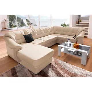 sit&more Wohnlandschaft »Savona U-Form, B: 320 cm« optional Bettfunktion, Federkern, beige