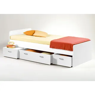 Begabino Jugendbett Boro 90 x 200 cm Buche massiv weiß