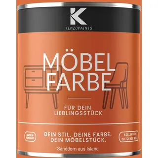 Kenzopaints 750ml Möbelfarbe Möbellack - Sanddorn aus Island - Orange
