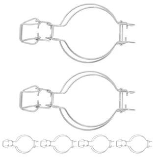 MOLUCKFU 6Er Set Weckglas Klammern Aus Edelstahl Einmachglas-Drahtklemme Für Luftdichten Verschluss Sicherer Metallclip Für Kleine Gläser Vorratsgläser Und Küchenaufbewahrung