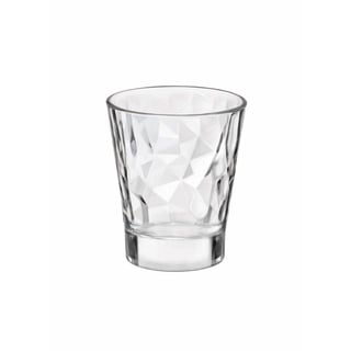 Bormioli Rocco 350238 Diamond Trasparente Schnapsglas, Shotglas, Stamper, 80 ml, Glas, transparent, 6 Stück