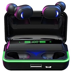 zonyee Bluetooth Kopfhörer In Ear, Kopfhörer Kabellos Bluetooth 5.3 HiFi Stereo, Ear Buds Built-in Microphone, LED-Digitalanzeige, IPX7 Wasserdicht Ohrhörer mit Handy-Ladefunktion für iPhone/Android