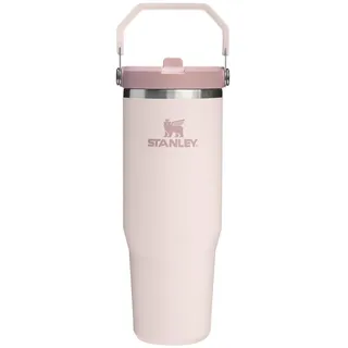 Stanley Flip Straw Tumbler 1.0 Trinkflasche Mit Strohhalm 0.89L - Thermosflasche Hält 12+ Stunden Kalt - Spülmaschinenfest - Sportflasche - Wasserflasche BPA Frei - Rose