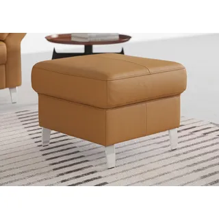 sit&more Hocker Arngast Luxus-Microfaser 58 x 48 x 58 cm Gelb