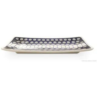Bunzlauer Keramik Sushi-Teller groß 29,8x16,1x2,8 cm, Dekor 8