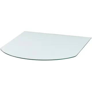 Hanseatic Bodenschutzplatte »für Kaminöfen Heathus Halbrund 85 Glas« Glas-Halbrund, 85 x 110 cm, 8mm Stärke, transparent, zum Funkenschutz, farblos