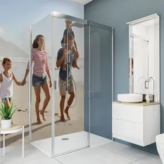 Breuer Duschrückwand Individual Fotodruck Seidenmatt 100 cm x 255 cm