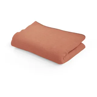 SETEX Kuscheldecke, 85% Baumwolle/15% Polyester, Decke als Zimmer-Deko, Schlafzimmer-Deko und mehr, 200 x 150 cm große Tagesdecke, Orange