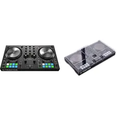 Native Instruments Traktor Kontrol S2 MK3 2-Kanal DJ Controller, 16 Pads, integrierte Soundkarte, Traktor Pro 3 & Decksaver DSLE-PC-KONTROLS2MK3 DJ-Mixer-Hülle