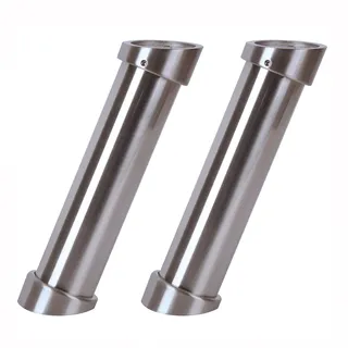 Nordlinger Pro 780033 2 runde Snackhalter LUX Edelstahl-Finish, Normal