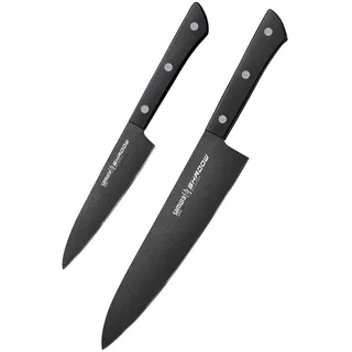 Samura Shadow 2-teiliges Messerset - Schwarz