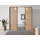 Schwebetürenschrank OTELI 211 x 233 x 68 cm Beige/Braun