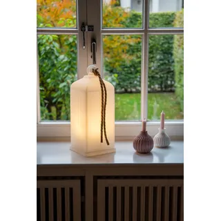 Gartenleuchte "Shining Lantern" 45 Weiß LED Warmweiß E27