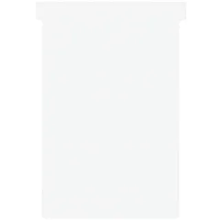 Nobo T-Karten Tabs oben 15 mm unten 124 x 112 x 180 mm Größe 4 100 Stück weiß