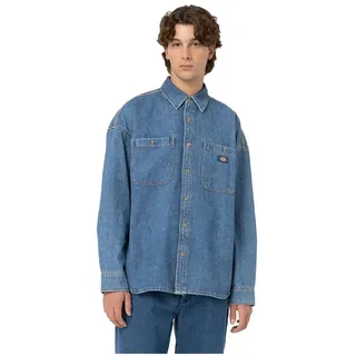 Dickies Houston Langarmhemd - Classic Blue - S