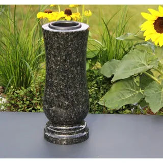 Vase Steinvase Grabvase Gartenvase Granitvase aus Granit Impala