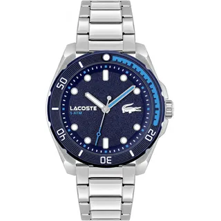Lacoste 2011286 Finn Herrenuhr 44mm 5ATM - Silber