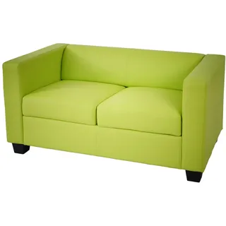 Mendler 2er Sofa Couch Loungesofa Lille ~ Kunstleder, hellgrün