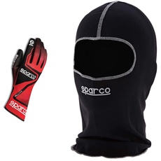 Sparco RUSH 2020 Handschuhe GRÖSSE 10 GRAU/FL & Herren hætte Std Sturmhaube Basic Schwarz, Schwartz, Einheitsgröße EU