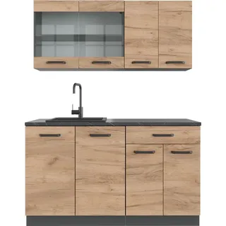 Vicco R-LINE SINGLE Einbauküche 140 cm ohne Arbeitsplatte