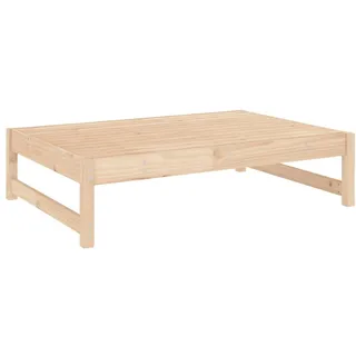 vidaXL Gartenhocker 120x80 cm Massivholz Kiefer - Braun