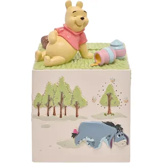 Widdop and Co Disney Winnie Puuh & Seine Freunde Spardose aus Kunstharz, Weiß