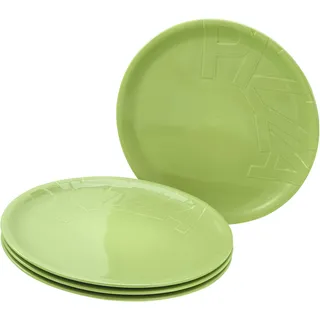 CreaTable Pizzateller 32 cm grün 4er Set