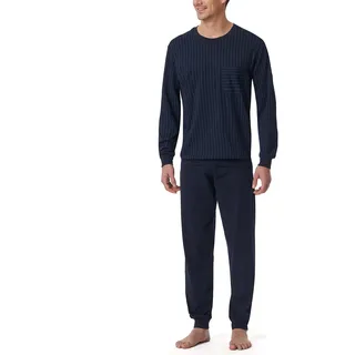 SCHIESSER Schlafanzug Comfort Essentials Blau 54