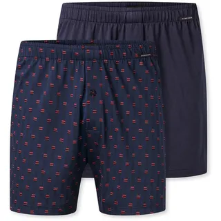 SCHIESSER Herren 2 Pack Boxershorts Baumwolle Jersey weich Multipack - Jerseyboxer, Sortiert 13_182427, 5