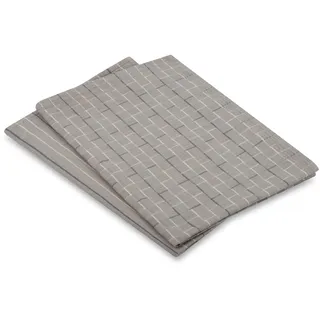 Geschirrtuch ROSS "Geschirrtücher 2er-Set 987 2x HL + Banderole", flanell, B:18cm H:3cm L:27cm T:3cm, 50% Baumwolle, 50% Leinen, Geschirrtücher, Geschirrtuch, Zwirn- Halbleinen