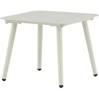 FURNLUX Couchtisch Für Draussen Lina Beige 40cm / Hauptfarbe: Beige / Abmessungen: 40 x 40 x 33 cm - Beige