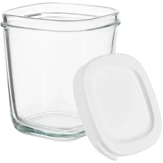 SEB 6 Joghurtgläser aus Glas, 140 ml, für Joghurtbereiter Multi Delices – hohe Qualität und einfache Handhabung XF1001E1