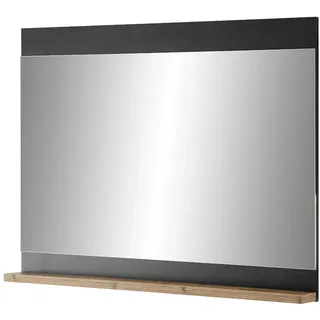 furn.design Garderobenspiegel 92 x 71 cm Grau/Kastanie
