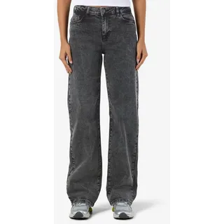 Noisy May Jeans Damen, NMYOLANDA NW WIDE JEANS AZ391DG FWD NOOS", grau W29L32 - Grau