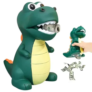 SKIKHN Dinosaurier Spardose fur Kinder, Einzigartig Dino Sparschwein für Mädchen Jungen, groß Dino Sparschwein für Junge und Mädchen, für Dekoration des Kinderzimmers, Geschenk, Taufgeschenke