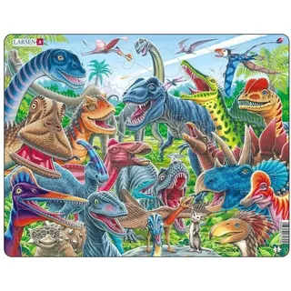 Larsen / Raute Media Puzzle - Dinosaurier (Selfie/Gruppenbild)