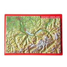 Georelief 3D Reliefpostkarte Berner Oberland - One Size
