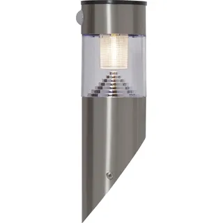 LED-Solar-Wandleuchte 'Marbella', Edelstahl, Bewegungsmelder - Silber