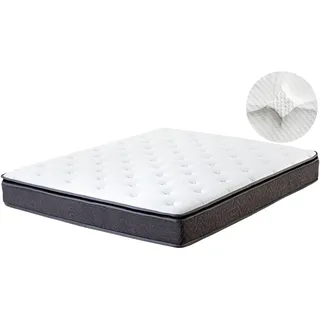 Beliani Taschenfederkernmatratze 140 x 200 cm H2/H3