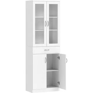 Homcom Unterschrank Küchenschrank 60 x 35 x 180 cm Weiß